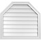 Ekena Millwork Octagonal Top Surface Mount PVC Gable Vent w/ 2"W x 1-1/2"P Brickmould Frame, 28"W x 26"H GVPOT28X2602SN - alternate 1